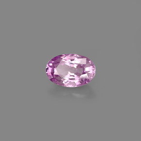 Saphir violet naturelle coupe ovale, 0,61 ct, VVS-VS