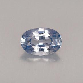 Saphir bleue naturelle coupe ovale, 0,56 ct, VVS-VS