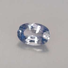 Saphir bleue naturelle coupe ovale, 0,56 ct, VVS-VS