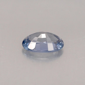 Saphir bleue naturelle coupe ovale, 0,56 ct, VVS-VS