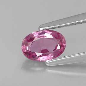 Saphir rose naturelle coupe ovale, 0,68 ct, VVS-VS