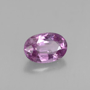 Saphir violet naturelle coupe ovale, 0,63 ct, VS
