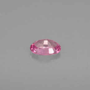 Saphir rose naturelle coupe ovale, 0,60 ct, VVS