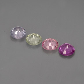 Achetez naturel ct multicolore saphir gems, coupe roude, en provenance tanzanie chez gemselect. en stock, livraison internationale!