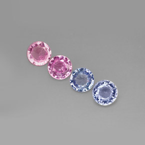 Achetez naturel ct multicolore saphir gems, coupe roude, en provenance tanzanie chez gemselect. en stock, livraison internationale!