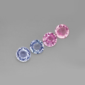 Achetez naturel ct multicolore saphir gems, coupe roude, en provenance tanzanie chez gemselect. en stock, livraison internationale!