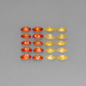 Achetez naturel ct orange saphir gems, marquise, en provenance tanzanie chez gemselect. en stock, livraison internationale!