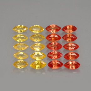 Achetez naturel ct orange saphir gems, marquise, en provenance tanzanie (songea) chez gemselect. en stock, livraison internationale!