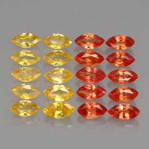 Achetez naturel ct orange saphir gems, marquise, en provenance tanzanie (songea) chez gemselect. en stock, livraison internationale!