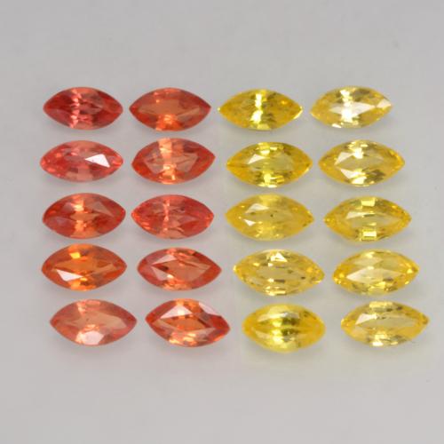 Achetez naturel 2,59ct multicolore saphir gems, marquise, en provenance tanzanie chez gemselect. en stock, livraison internationale!