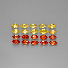 Achetez naturel 2,34ct orange saphir gems, marquise, en provenance tanzanie chez gemselect. en stock, livraison internationale!