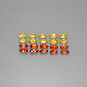 Achetez naturel 2,34ct orange saphir gems, marquise, en provenance tanzanie chez gemselect. en stock, livraison internationale!