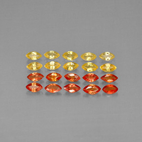 Achetez naturel ct orange saphir gems, marquise, en provenance tanzanie (songea) chez gemselect. en stock, livraison internationale!