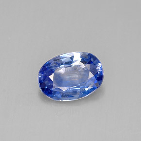 Saphir bleue naturelle coupe ovale, 0,82 ct, VVS-VS