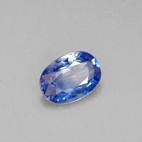 Saphir bleue naturelle coupe ovale, 0,82 ct, VVS-VS