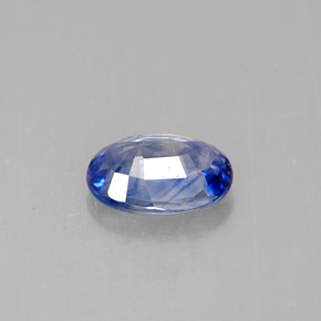 Saphir bleue naturelle coupe ovale, 0,82 ct, VVS-VS