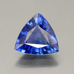 Saphir bleue naturelle trillion, 1,85 ct, VS