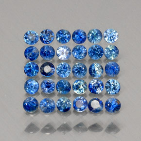 Achetez naturel ct bleue saphir gems, coupe roude, en provenance madagascar chez gemselect. en stock, livraison internationale!