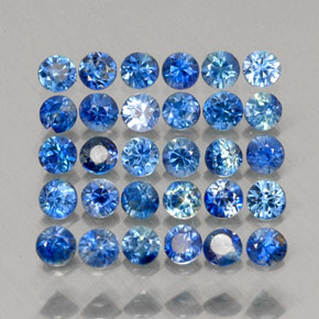 Achetez naturel ct bleue saphir gems, coupe roude, en provenance madagascar chez gemselect. en stock, livraison internationale!
