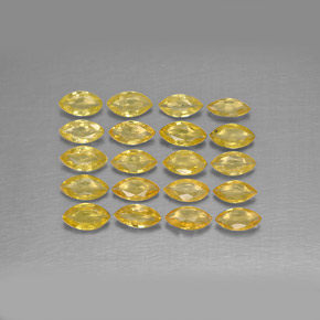Achetez naturel 1,92ct jaune saphir gems, marquise, en provenance tanzanie chez gemselect. en stock, livraison internationale!