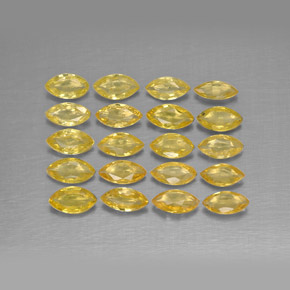Achetez naturel 1,92ct jaune saphir gems, marquise, en provenance tanzanie chez gemselect. en stock, livraison internationale!