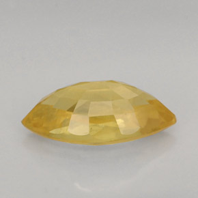 Saphir jaune naturelle marquise, 1,01 ct, VS