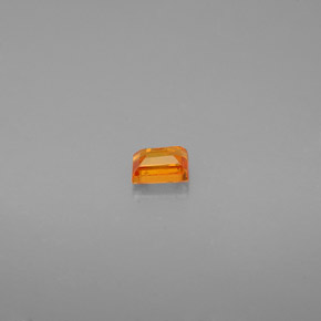 Saphir orange naturelle baguette, 0,25 ct, VS