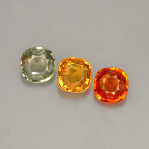 Achetez naturel ct multicolore saphir gems, coupe coussin, en provenance tanzanie (songea) chez gemselect. en stock, livraison internationale!