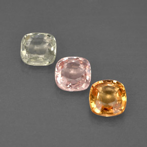Achetez naturel ct multicolore saphir gems, coupe coussin, en provenance tanzanie (songea) chez gemselect. en stock, livraison internationale!