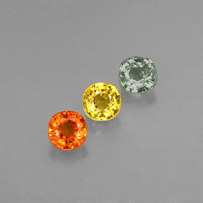 Achetez naturel ct multicolore saphir gems, coupe coussin, en provenance tanzanie (songea) chez gemselect. en stock, livraison internationale!