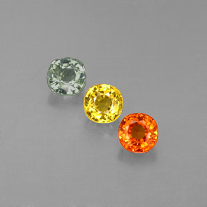 Achetez naturel ct multicolore saphir gems, coupe coussin, en provenance tanzanie (songea) chez gemselect. en stock, livraison internationale!