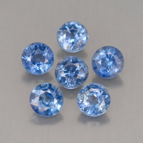 Achetez naturel ct bleue saphir gems, coupe roude, en provenance thaïlande chez gemselect. en stock, livraison internationale!