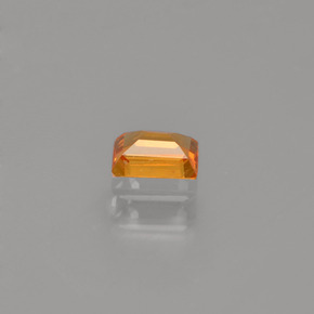Saphir orange naturelle baguette, 0,24 ct, VVS