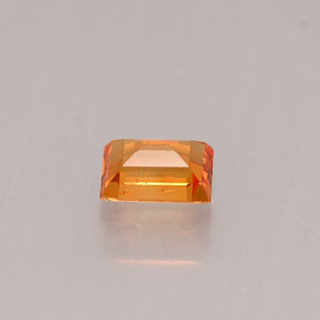 Saphir orange naturelle baguette, 0,27 ct, VS-SI