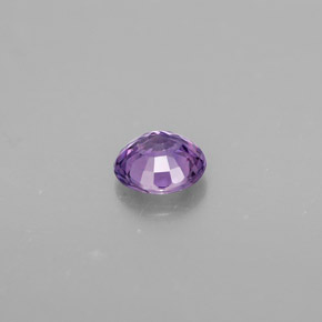 Saphir violet naturelle coupe roude, 0,47 ct, VVS-VS