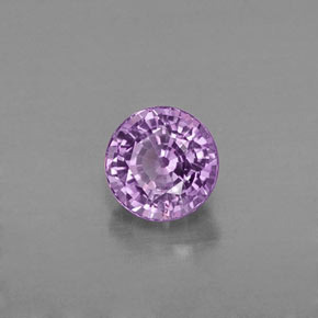Saphir rose naturelle coupe roude, 0,48 ct, VVS-VS