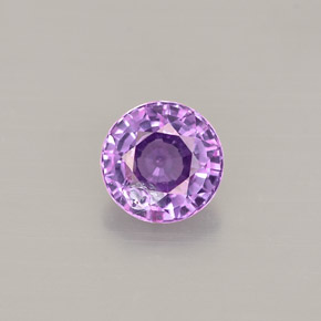Saphir violet naturelle coupe roude, 0,52 ct, VVS-VS