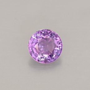 Saphir violet naturelle coupe roude, 0,52 ct, VVS-VS