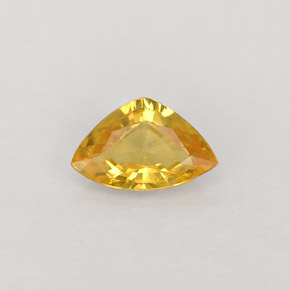Saphir jaune naturelle trillion, 0,40 ct, VVS-VS
