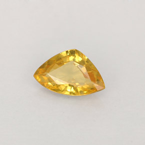 Saphir jaune naturelle trillion, 0,40 ct, VVS-VS