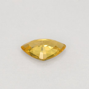 Saphir jaune naturelle trillion, 0,40 ct, VVS-VS