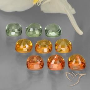 Achetez naturel 5,01ct multicolore saphir gems, coupe coussin, en provenance tanzanie chez gemselect. en stock, livraison internationale!