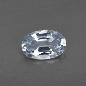Saphir gris naturelle coupe ovale, 0,52 ct, VVS-VS