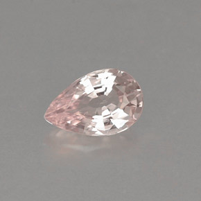 Saphir rose naturelle en forme de poire, 0,48 ct, VVS-VS