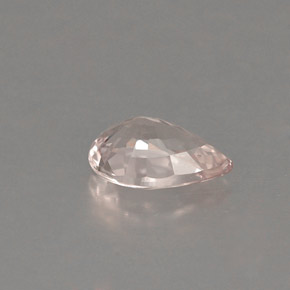 Saphir rose naturelle en forme de poire, 0,48 ct, VVS-VS