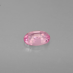 Saphir rose naturelle coupe ovale, 0,58 ct, VVS-VS