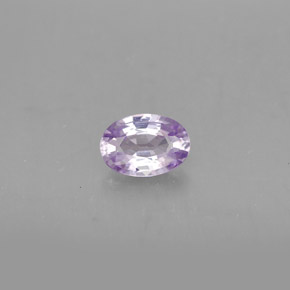 Saphir violet naturelle coupe ovale, 0,53 ct, VVS-VS