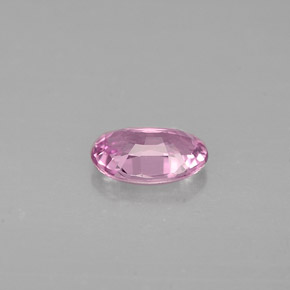 Saphir rose naturelle coupe ovale, 0,47 ct, VVS-VS