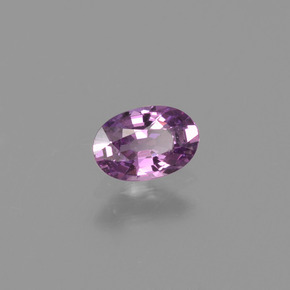 Saphir violet naturelle coupe ovale, 0,57 ct, VVS-VS