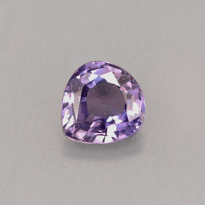 Saphir violet naturelle en forme de poire, 0,53 ct, VS